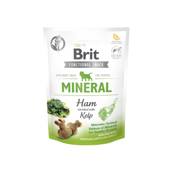 BRIT CARE DOG FUNCTIONAL SNACK MINERAL HAM PUPPY 150g