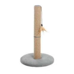 Drapak dla kota słupek z piórkiem 48cm