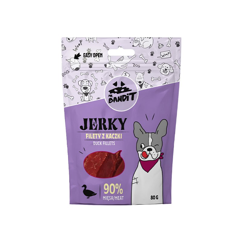 Mr. Bandit JERKY filety z kaczki 80g/ duck fillet 80g