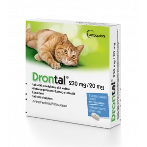 DRONTAL KOT 2 tabletki 230 mg/20 mg