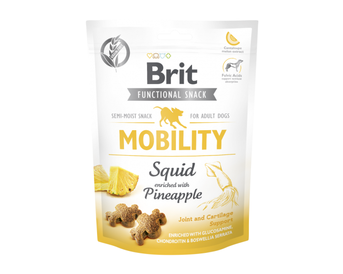 Przysmaki dla psów BRIT CARE DOG FUNCTIONAL SNACK MOBILITY SQUID 150g