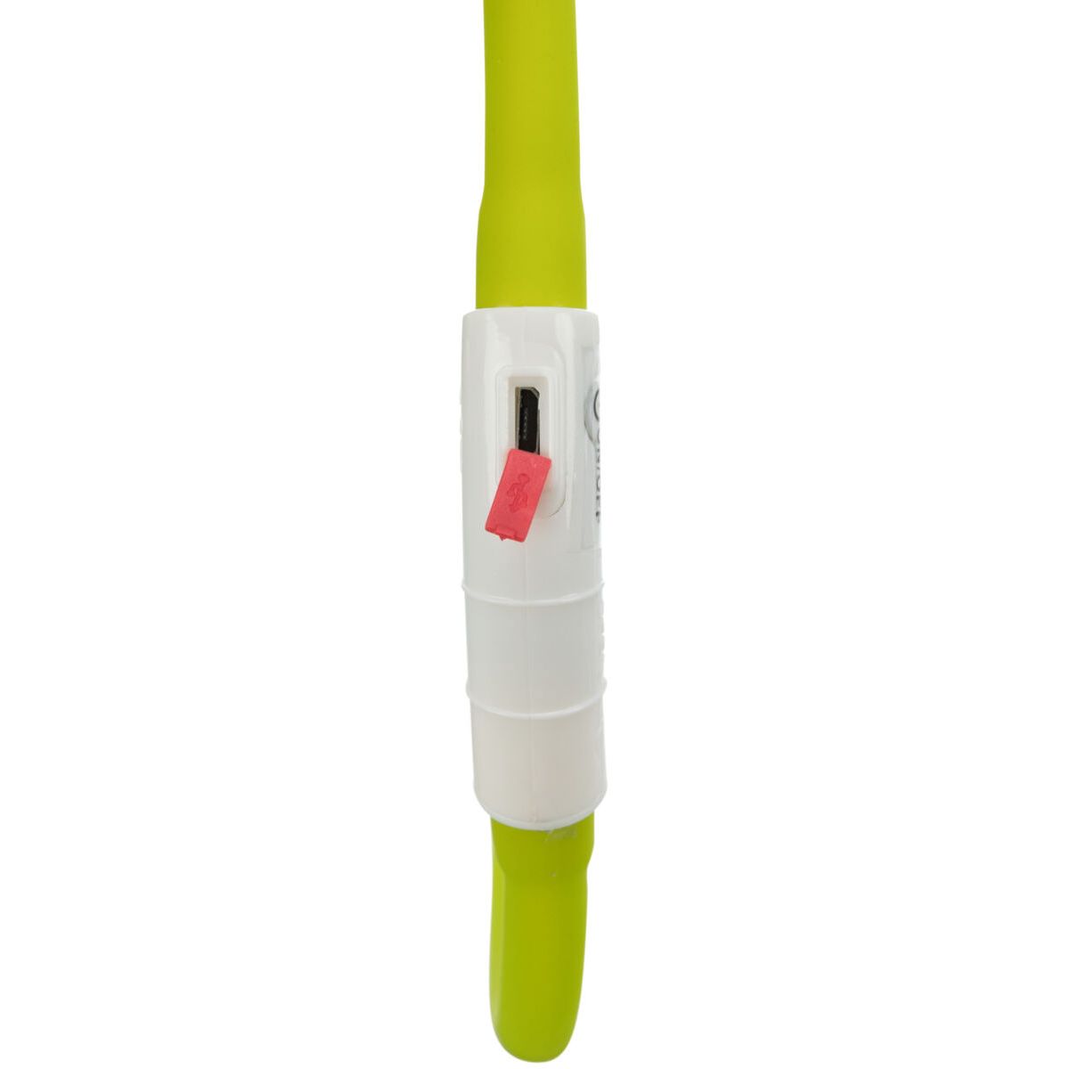 Opaska świecąca USB, dla psa, zielona, silikon, XS–XL: 70 cm/ 10 mm, - obrazek 3