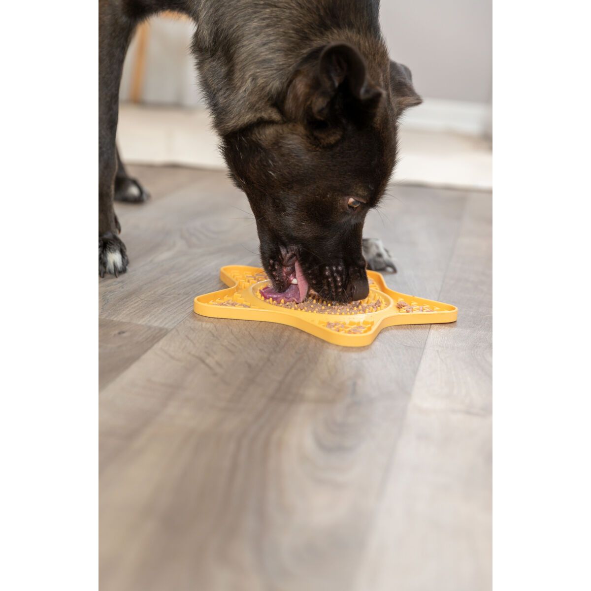Taca na przysmaki Lick'n'Snack, dla psa, żólta, silikon, 23,5 cm - obrazek 4