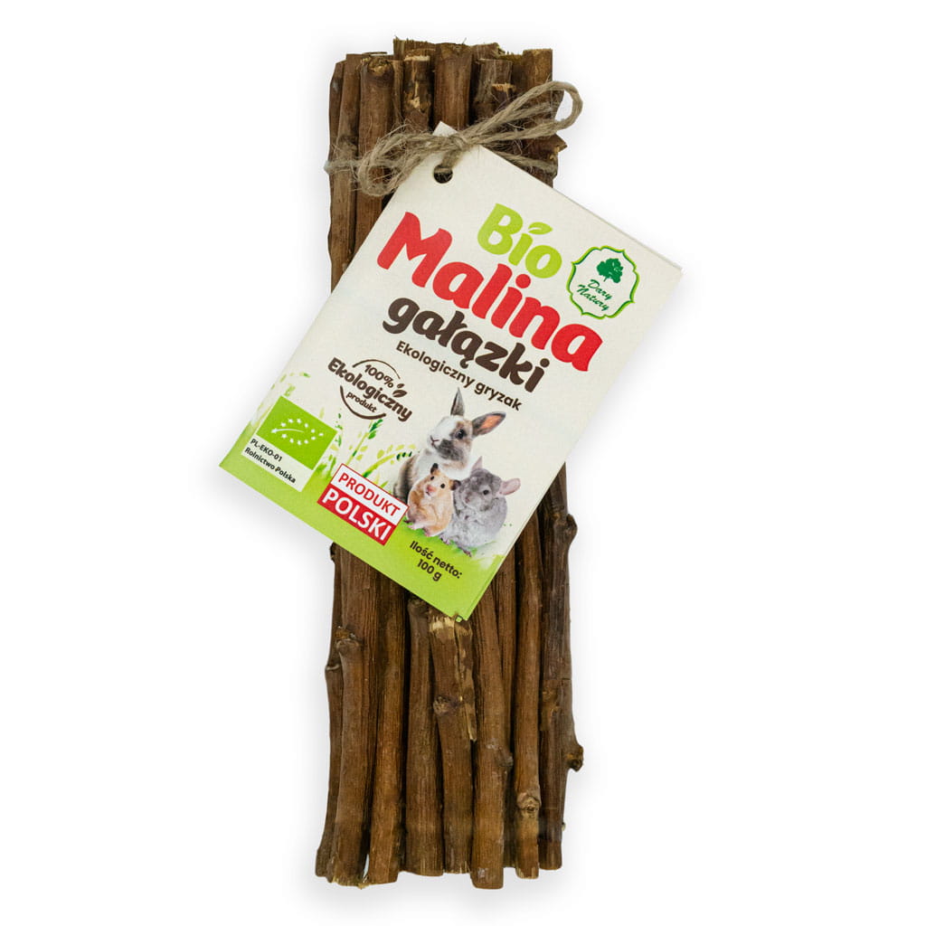 BIO Malina gałązki dla królików i gryzoni 100g