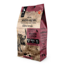 Wiejska Zagroda Karma sucha dla psa Leśne smaki Wołowina z dzikiem (dorosły) chrupki L 2kg