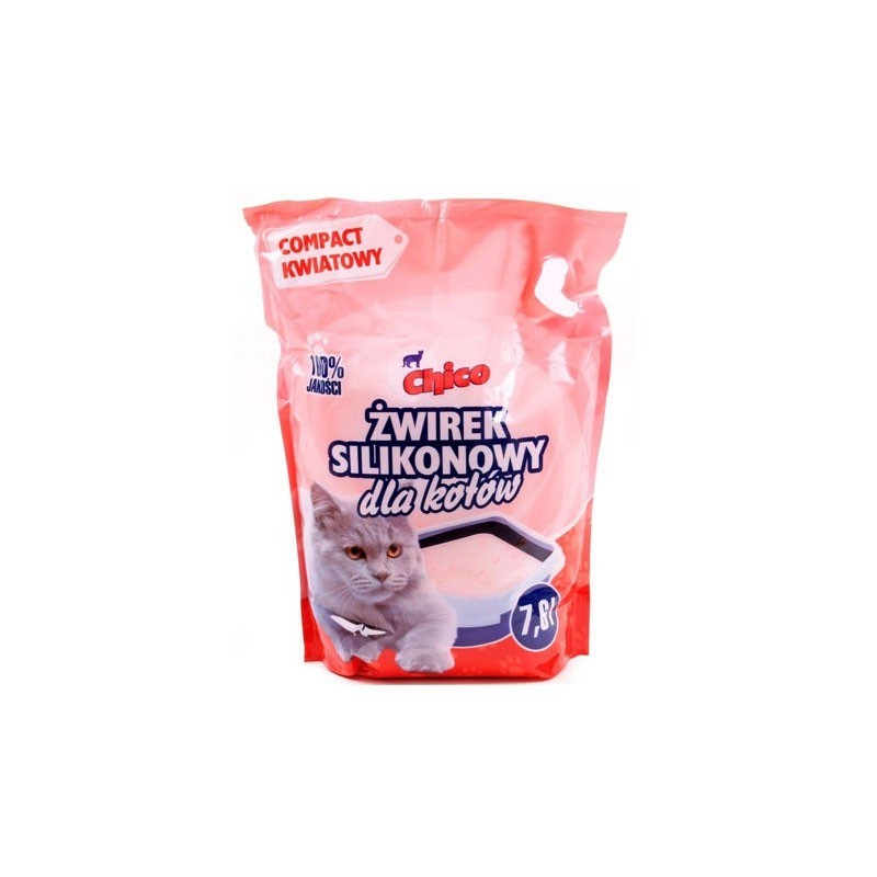 CHICO Żwirek silikonowy - compact kwiatowy 7,6l