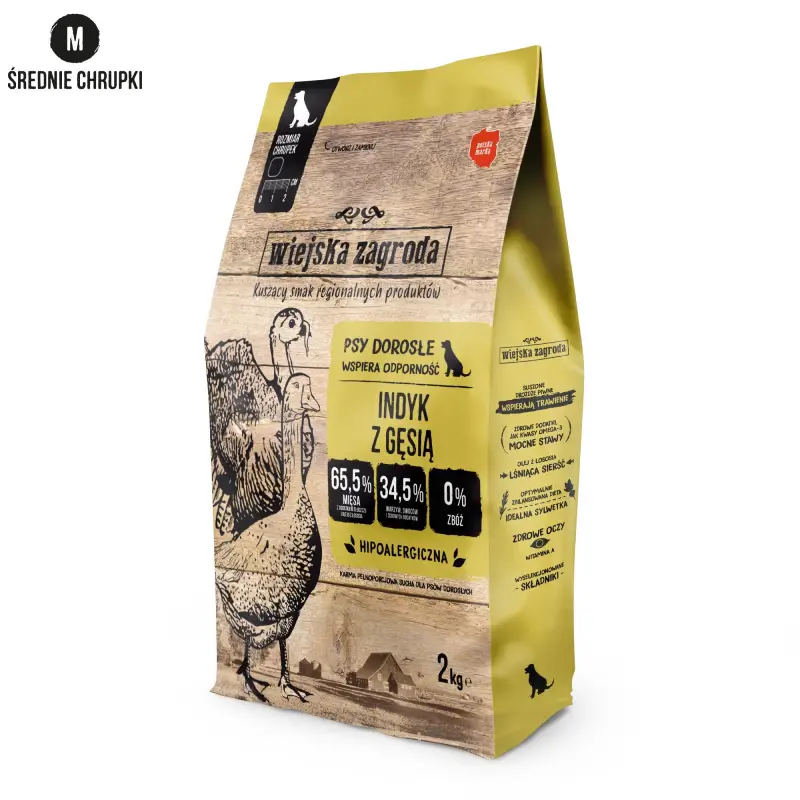 Wiejska zagroda Indyk z gęsią M 2kg