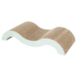 Drapak kartonowy Junior fala, 38 × 7 × 18 cm, liliowy