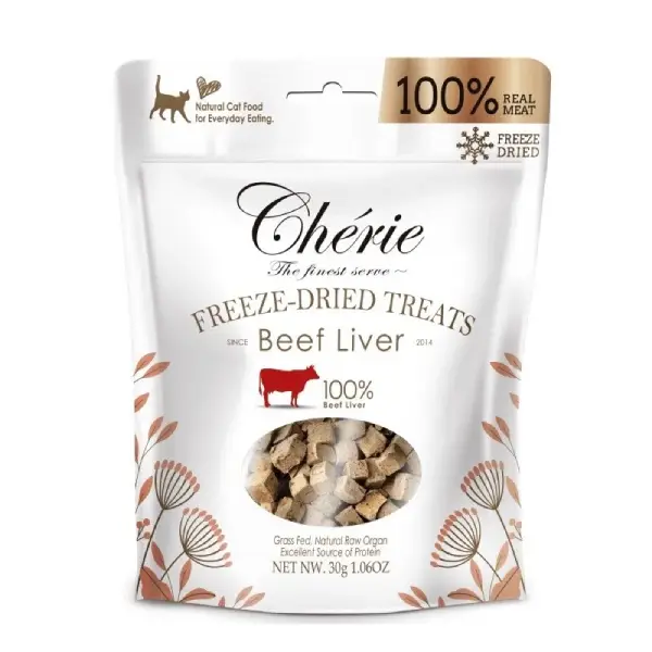 Cherie - Liofilizowana wątroba wołowa 30g - pies i kot