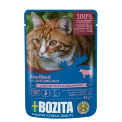 Bozita Sterilised kawałeczki w galaretce z Wołowiną, saszetka 85g