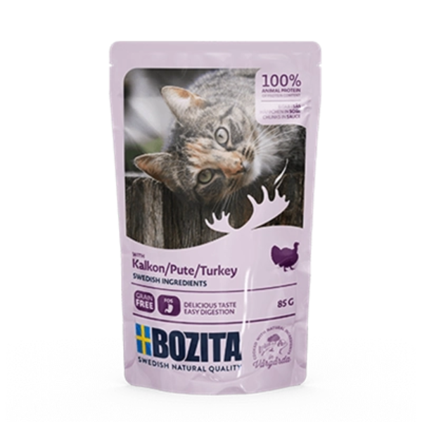 BOZITA Kawałki w sosie z indykiem (saszetka) 85g