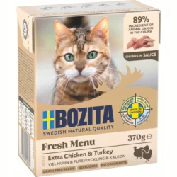 BOZITA Cat Kurczak I Indyk W Sosie 6 x 370g