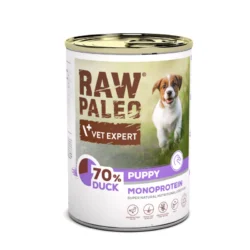 RAW PALEO PUPPY DUCK 400g - mokra karma dla szczeniąt monoproteina z kaczką