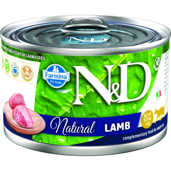 Farmina N&D Cat Natural Lamb Mokra Karma Dla Dorosłych Kotów Z Jagnięciną 140 g