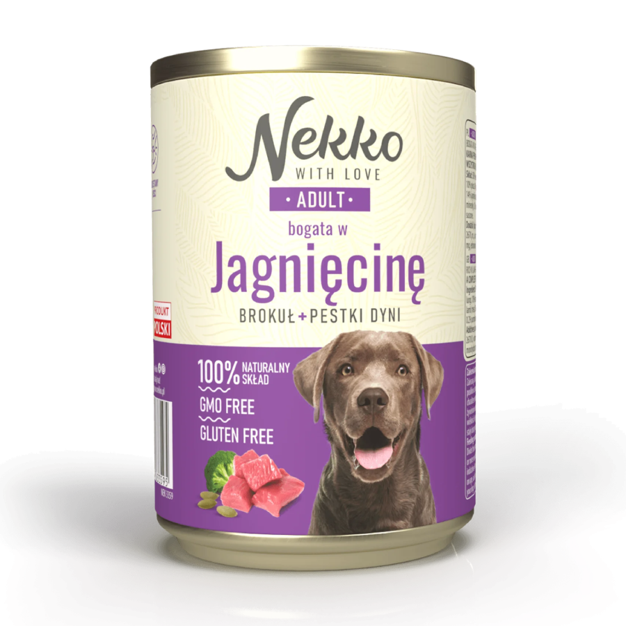 Nekko adult 400g Jagnięcina z brokułami