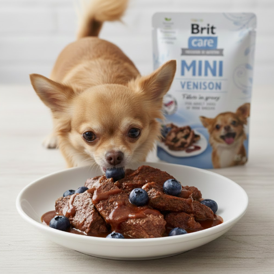 Brit Care MINI Venison Dziczyzna w sosie 85g - obrazek 3