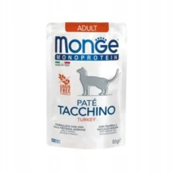 Monge Cat Adult Monoprotein Pasztet Indyk 85g