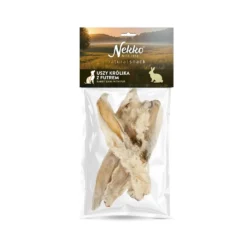 NEKKO NATURAL SNACK Uszy królika z futrem 5szt.