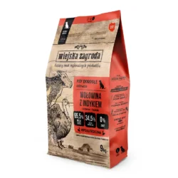 Wiejska Zagroda Karma sucha dla psa Wołowina z indykiem (dorosły) chrupki L 9kg