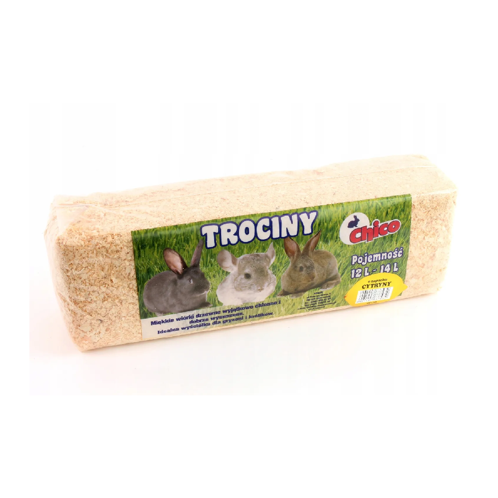 CHICO Trociny Dla Gryzoni Miękkie Cytryna 12-14L