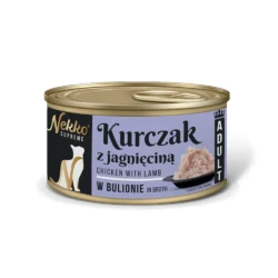 NEKKO SUPREME ADULT Kurczak z jagnięciną w bulionie puszka 80g