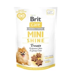Brit Care Dog Mini Snacks Shine Skóra i Sierść Łosoś 50g