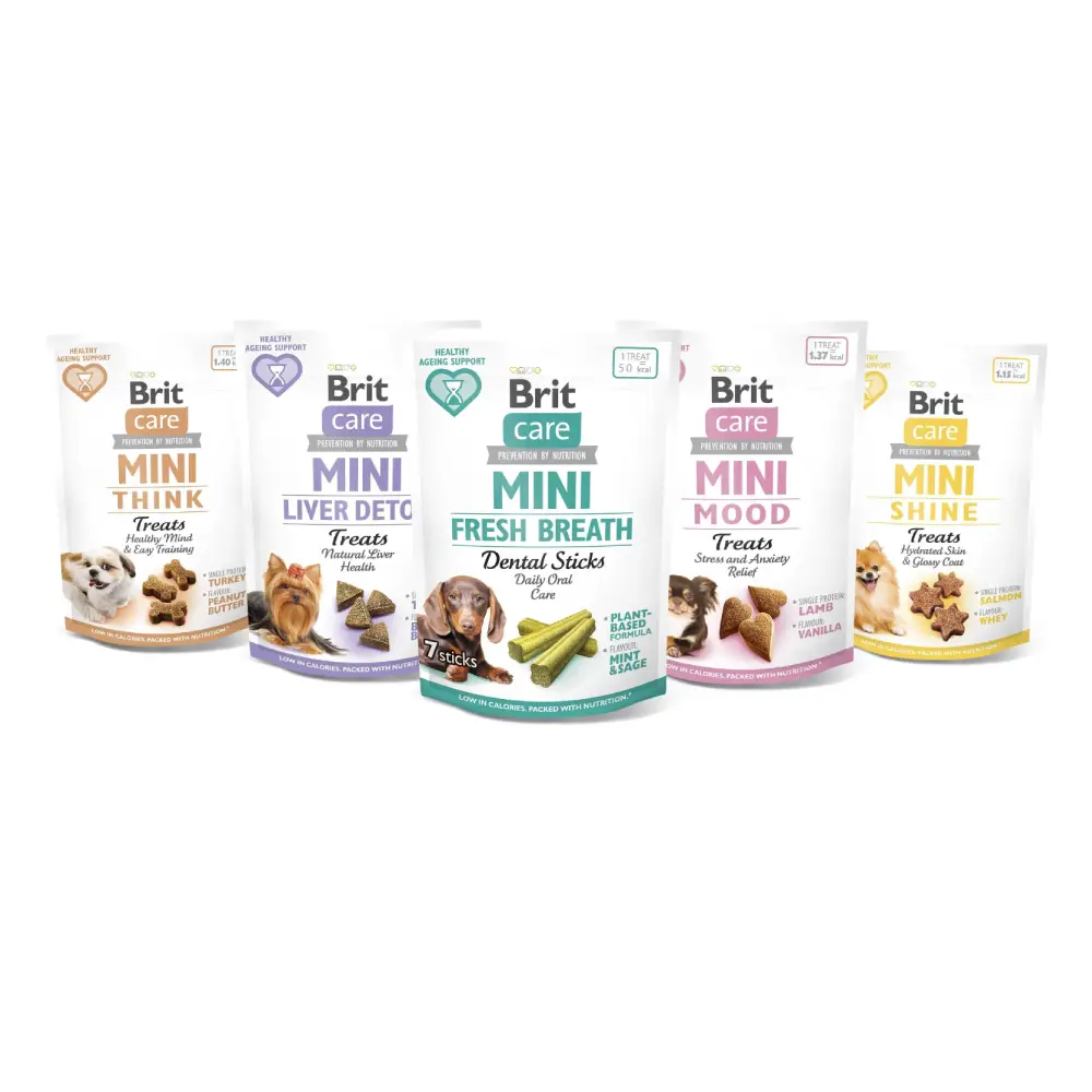 Brit Care Dog Mini Snacks Shine Skóra i Sierść Łosoś 50g - obrazek 2