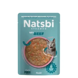 NATSBI CAT STEAMED BEEF 80g