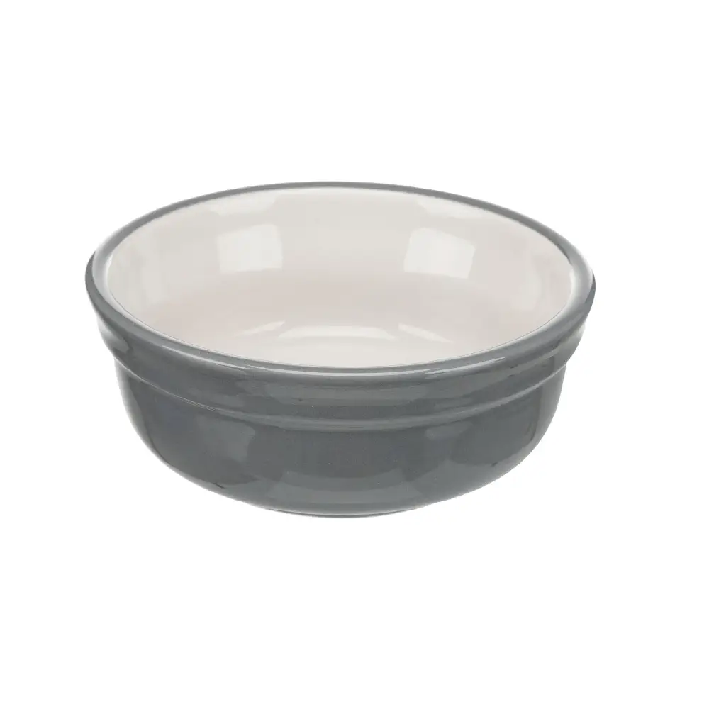 Zestaw misek na stojaku, 2 × 0.25 l/o 13 cm, 27 × 8 × 13 cm, petrol/jasny petrol, ceramika - obrazek 3