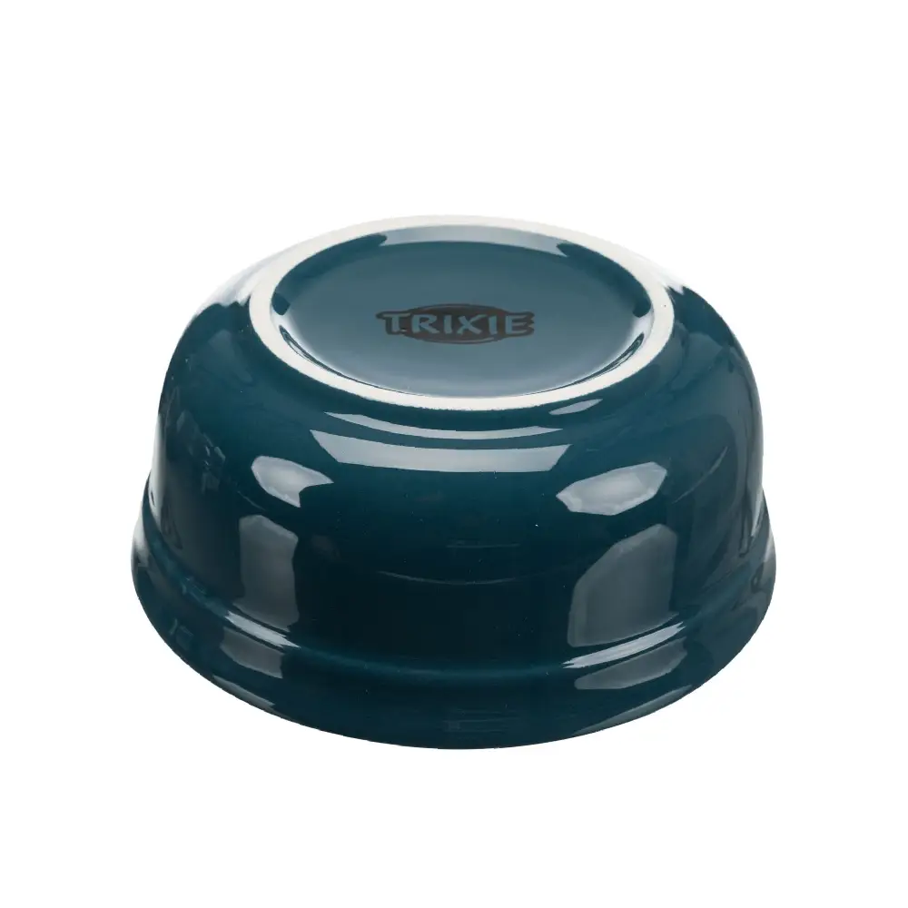 Zestaw misek na stojaku, 2 × 0.25 l/o 13 cm, 27 × 8 × 13 cm, petrol/jasny petrol, ceramika - obrazek 5