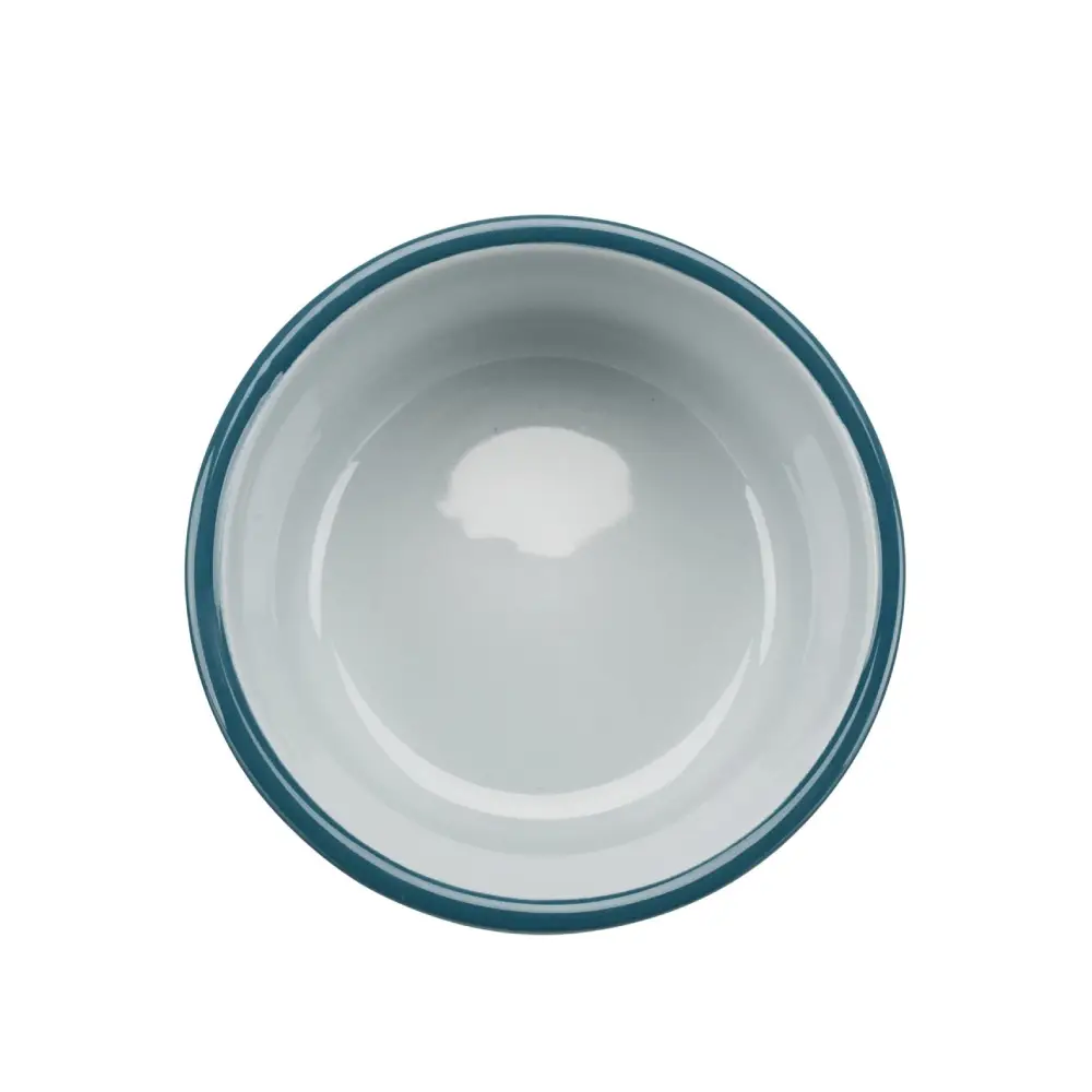 Zestaw misek na stojaku, 2 × 0.25 l/o 13 cm, 27 × 8 × 13 cm, petrol/jasny petrol, ceramika - obrazek 6