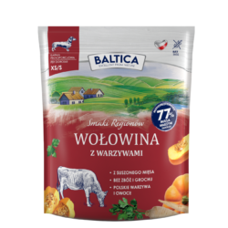 Wołowina z warzywami dla ras małych i miniaturowych karma 1kg - Baltica Smaki Regionów