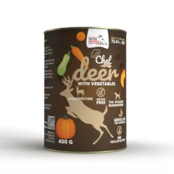 Mokra karma dla psa Jeleń z warzywami 400g