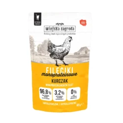 Wiejska Zagroda Karma mokra dla kota Fileciki Kurczak (dorosły) 85g