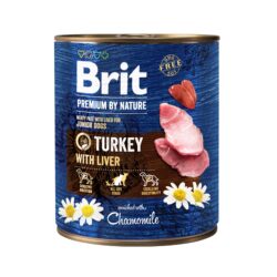 Brit Premium by Nature Junior, indyk z wątrobą, 800 g